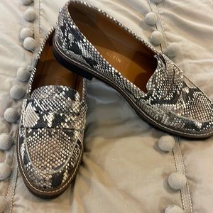 Anne Klein snakeskin loafers never worn.  No blemishes or flaws.